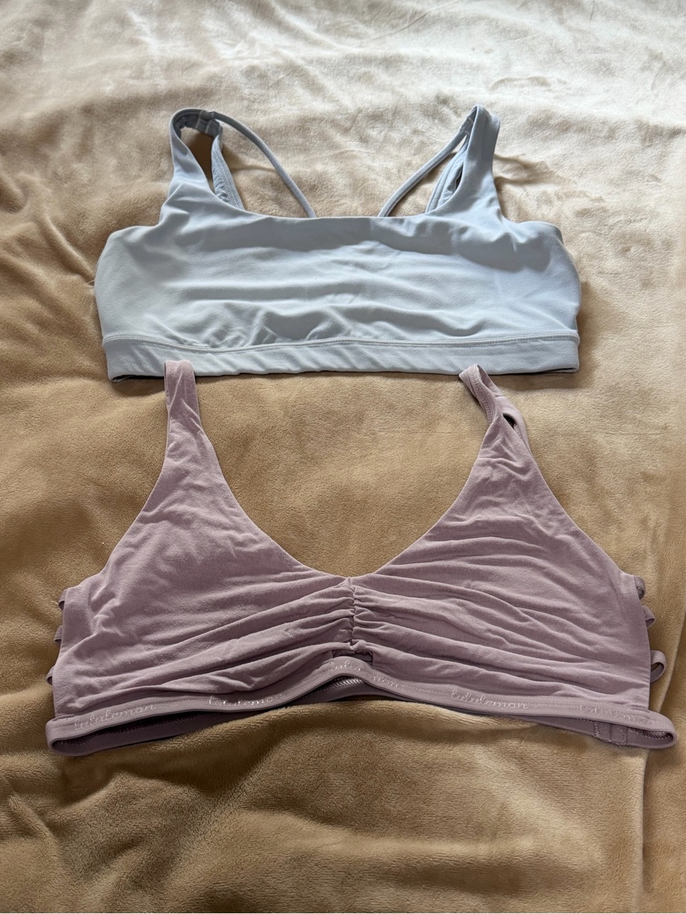 Athleta & Lululemon Soft Simply Gathered & Exhale Sports Bras Meiteal Small